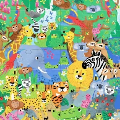 Puzzle géant "1 à 10 Jungle" 54 pcs 7148<Djeco Shop