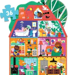Puzzle géant "La maison des petits copains" 36 pcs 7169<Djeco Best Sale