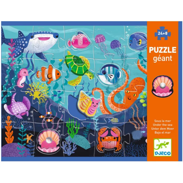 Puzzle géant "Sous la mer" 24 + 8 pièces 7166<Djeco Hot