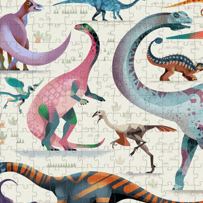 Puzzle 'Les dinosaures' 750 pcs<Crocodile Creek Discount