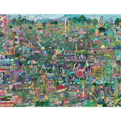 Puzzle 'Les parcs d'attractions du monde' 1000 pcs<Crocodile Creek Best