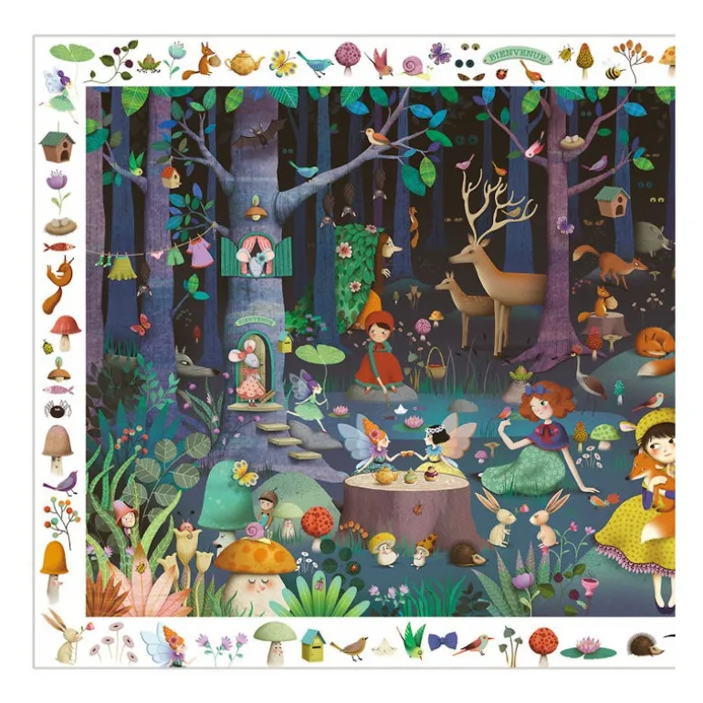 Puzzle observation 'Forêt enchantée' 100 pcs DJO7504<Djeco Best Sale