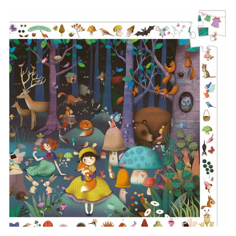 Puzzle observation 'Forêt enchantée' 100 pcs DJO7504<Djeco Best Sale