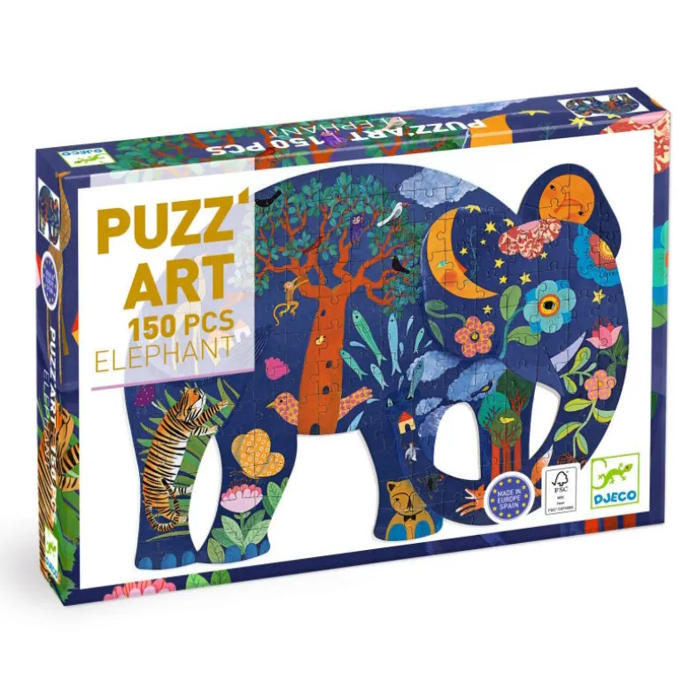 Puzzle Puzz'Art Eléphant 150 pcs 7652<Djeco Cheap