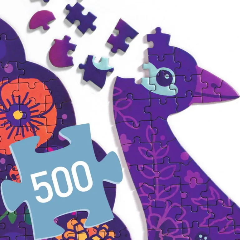 Puzzle Puzz'Art Paon 500 pcs 7669<Djeco Cheap