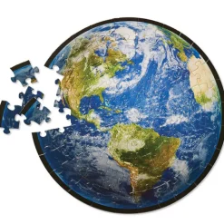 Puzzle rond "Terre vue de l'Espace par la NASA" 100 pcs<Crocodile Creek Outlet