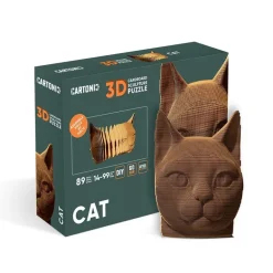 Puzzle sculpture 3D en carton - Chat -<Cartonic Cheap