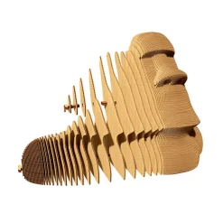 Puzzle sculpture 3D en carton - Statue Moaï Ile de Pâques -<Cartonic Cheap