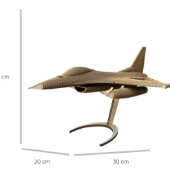 Puzzle sculpture 3D en carton - F16 Fighting Falcon -<Cartonic Best Sale