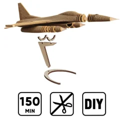 Puzzle sculpture 3D en carton - F16 Fighting Falcon -<Cartonic Best Sale