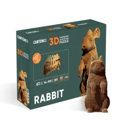 Puzzle sculpture 3D en carton - Lapin -<Cartonic Store