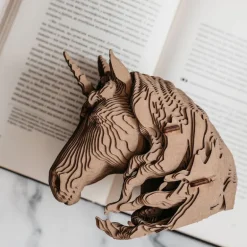 Puzzle sculpture 3D en carton - Licorne -<Cartonic Sale