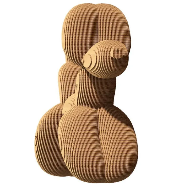 Puzzle sculpture 3D en carton - Chien Ballon -<Cartonic Online