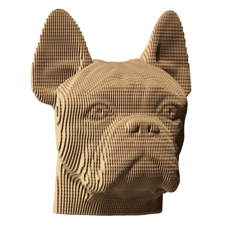 Puzzle sculpture 3D en carton - Bulldog -<Cartonic Flash Sale