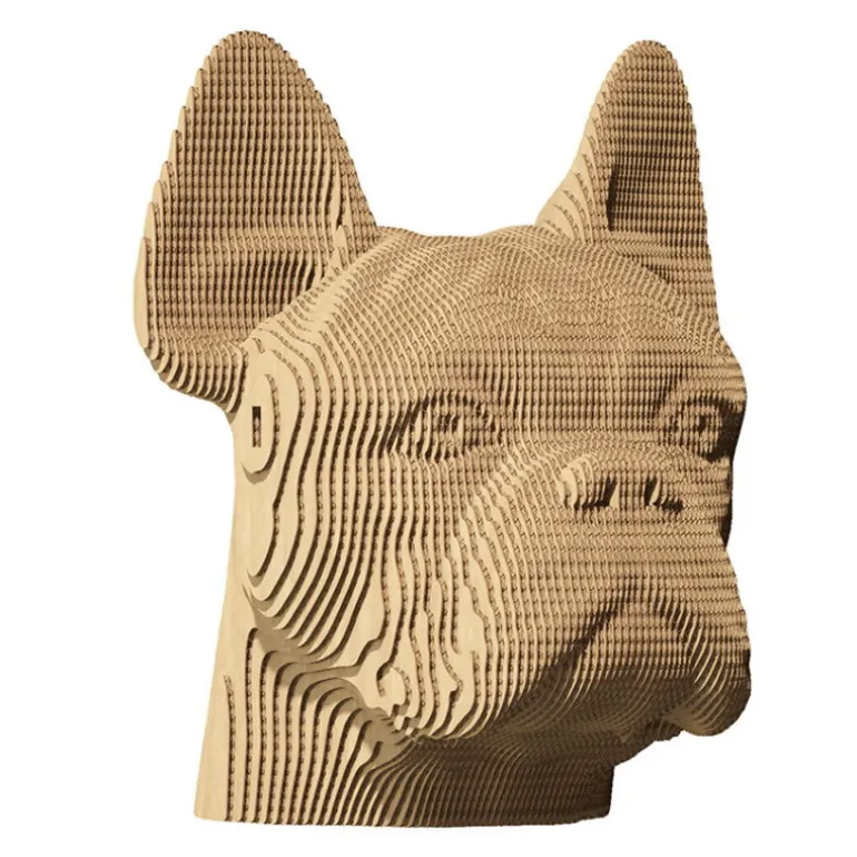 Puzzle sculpture 3D en carton - Bulldog -<Cartonic Flash Sale