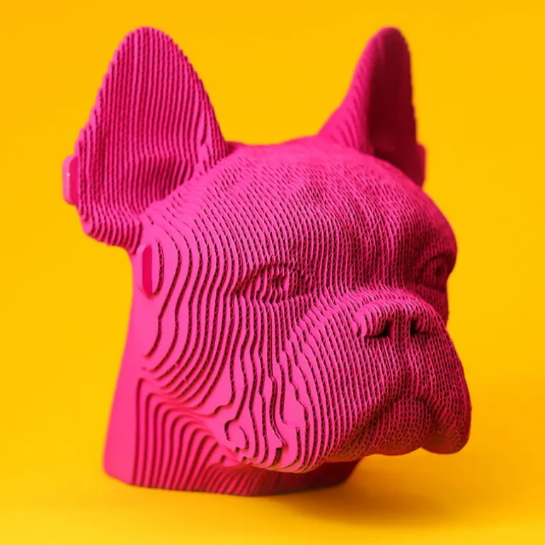 Puzzle sculpture 3D en carton - Bulldog -<Cartonic Flash Sale