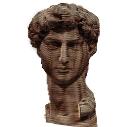 Puzzle sculpture 3D en carton - David de Michel-Ange -<Cartonic Best