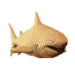 Puzzle sculpture 3D en carton - Requin -<Cartonic Shop