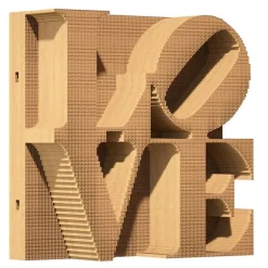 Puzzle sculpture 3D en carton - Love -<Cartonic Cheap