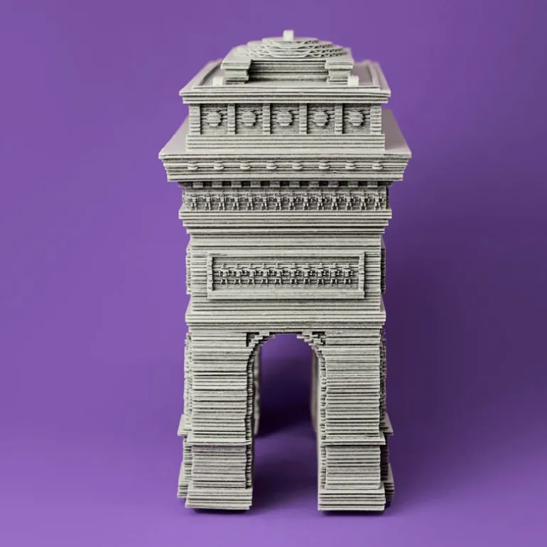 Puzzle sculpture 3D en carton - Arc de triomphe -<Cartonic Discount