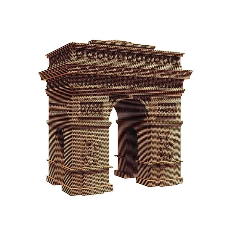 Puzzle sculpture 3D en carton - Arc de triomphe -<Cartonic Discount