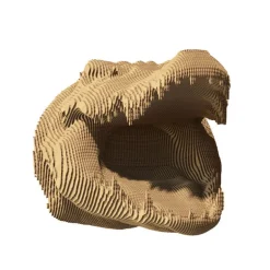 Puzzle sculpture 3D en carton - Crocodile -<Cartonic Shop