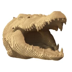 Puzzle sculpture 3D en carton - Crocodile -<Cartonic Shop