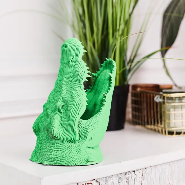 Puzzle sculpture 3D en carton - Crocodile -<Cartonic Shop