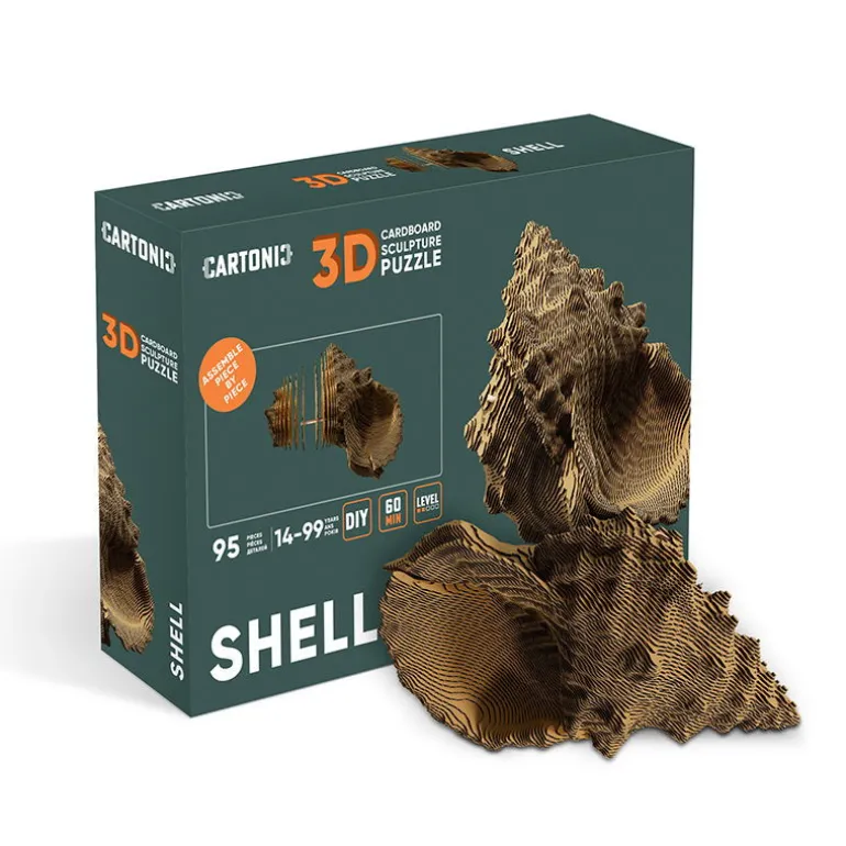 Puzzle sculpture 3D en carton - Coquillage -<Cartonic Best Sale