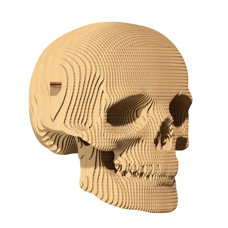 Puzzle sculpture 3D en carton - Crâne -<Cartonic Sale