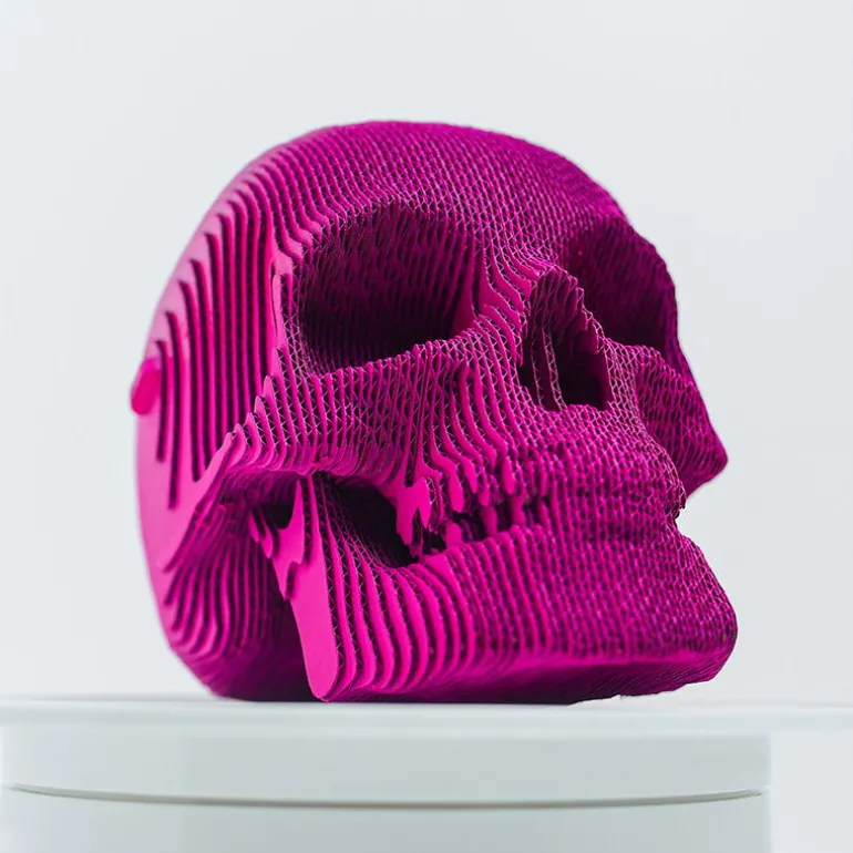 Puzzle sculpture 3D en carton - Crâne -<Cartonic Sale