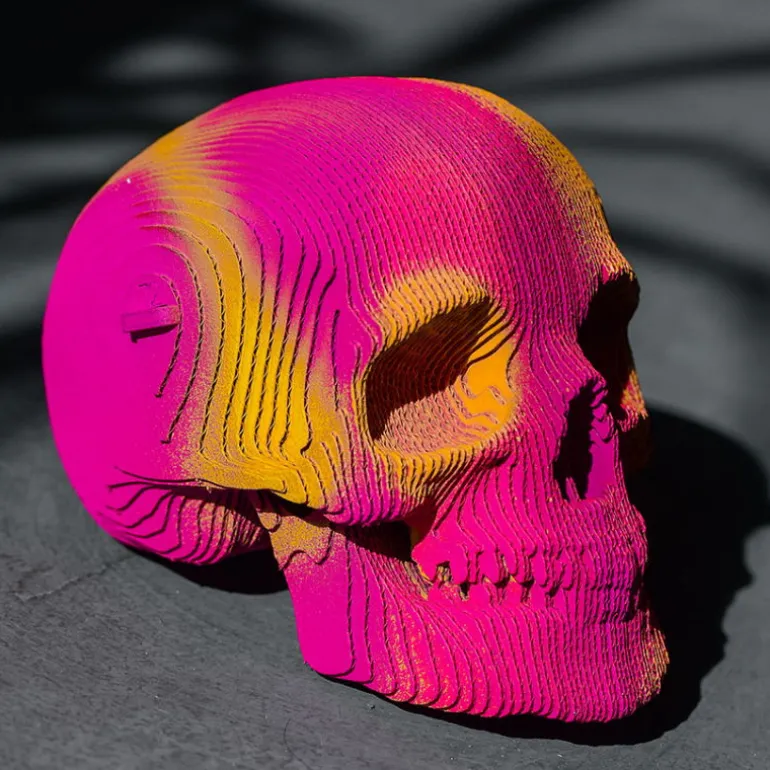 Puzzle sculpture 3D en carton - Crâne -<Cartonic Sale