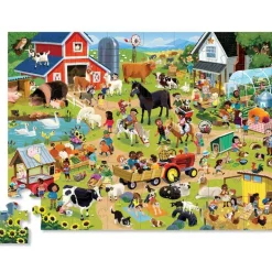 Puzzle Une journée à la ferme 48 pcs<Crocodile Creek Best