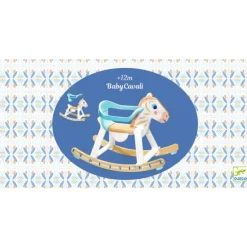 "BabyCavali" Cheval à bascule en bois avec arceau amovible 6132<Djeco Hot