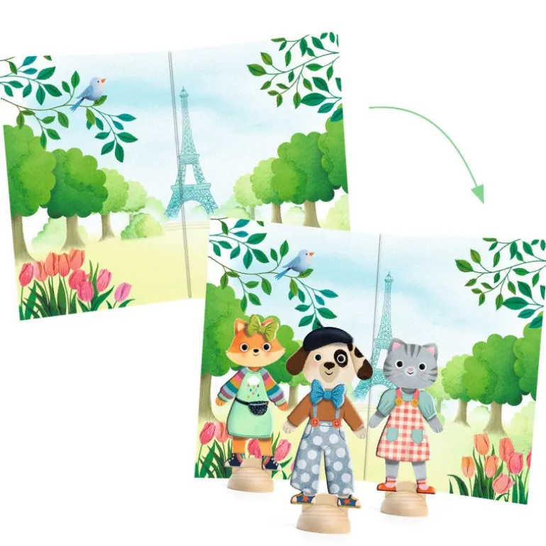 "Bonjour Paris" Collage pour enfant 9849<Djeco Sale