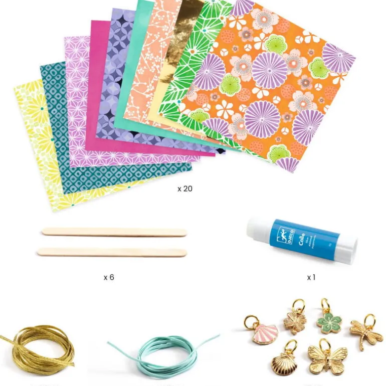 "Chics et dorés" Perles de papier et bracelets à créer DIY 7972<Djeco Store