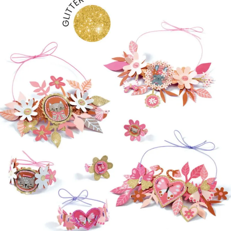 "Doux médaillons" 4 parures de bijoux à créer DIY 7958<Djeco Best Sale