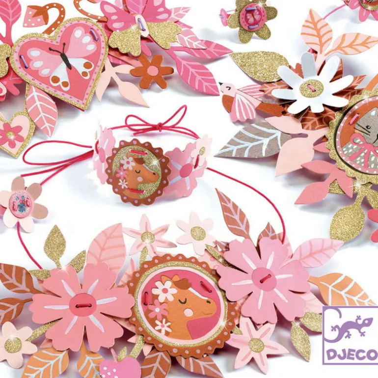 "Doux médaillons" 4 parures de bijoux à créer DIY 7958<Djeco Best Sale