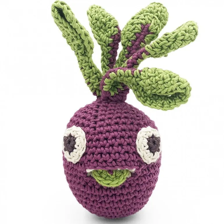 "Kit mini veggy" hochets pour bébé en crochet en coton bio The veggy toys<MyuM Shop
