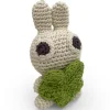 "Pinpin le lapin" hochet pour bébé en crochet en coton bio The veggy toys<MyuM Best