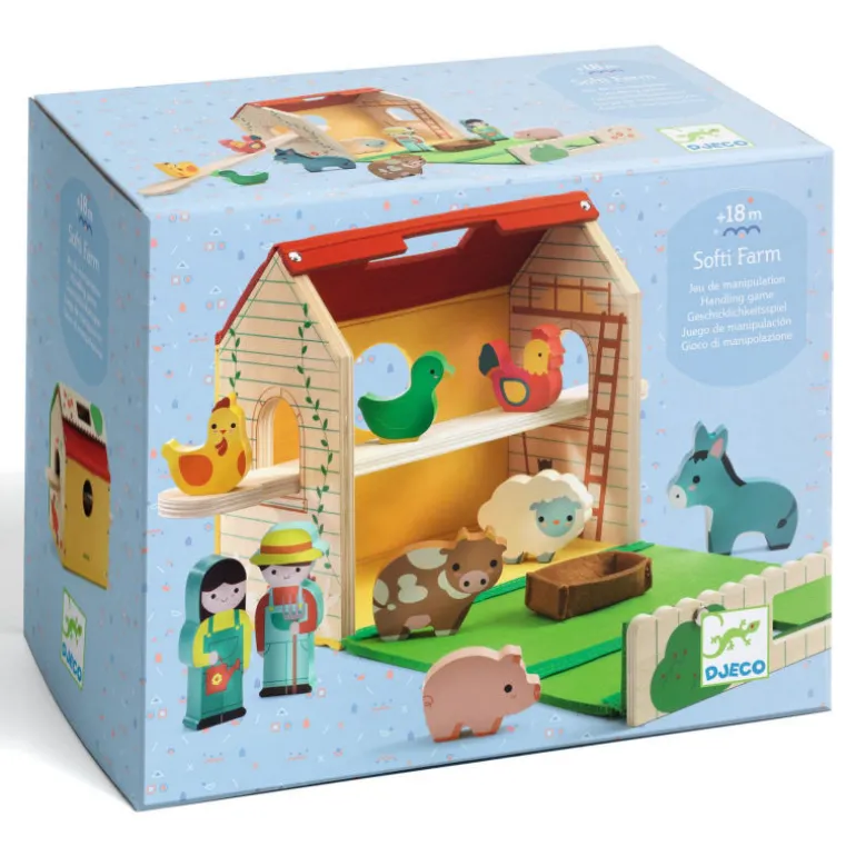 "Softi-Farm" Ferme en bois 6369<Djeco Cheap