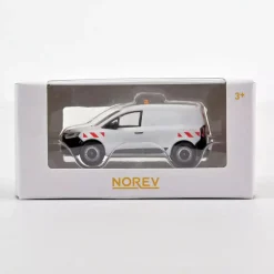Renault Kangoo Van 2023 Blanc avec bandes signalétiques rouges, voiture 1-64<NOREV Best Sale