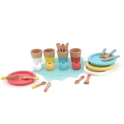 Repas du déjeuner, dînette en bois 8178<VILAC Best