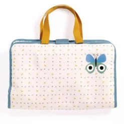 Sac à langer 'Blue Fly' accessoire pour poupée POMEA de 7851<Djeco New