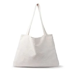 Sac cabas Miffy en velours côtelé blanc crème<Peluches Miffy & Snoopy Outlet