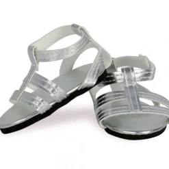 Sandales argentées pour poupées de 39 à 48 cm<Petitcollin Store