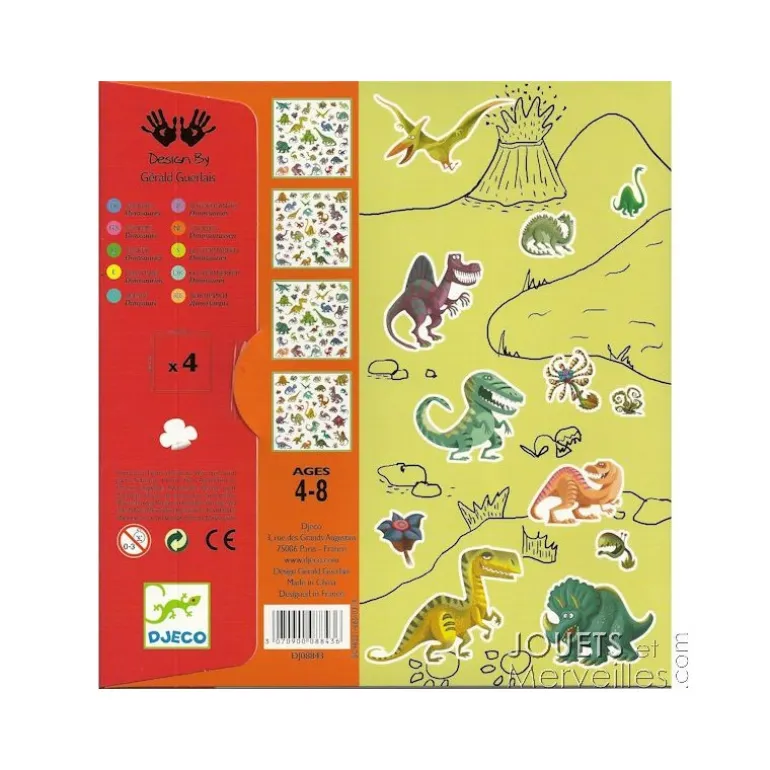 Stickers Dinosaures 8843<Djeco Online