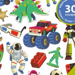Stickers en volume 'Retro toys' 9263<Djeco Best Sale
