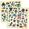 Stickers métallisés "Robots" 9276<Djeco Fashion