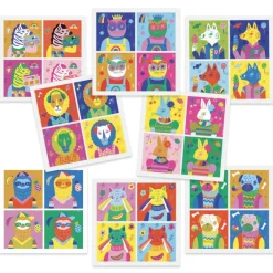 Stickers "Totally pop" 9371 inspired by Andy Warhol<Djeco Hot